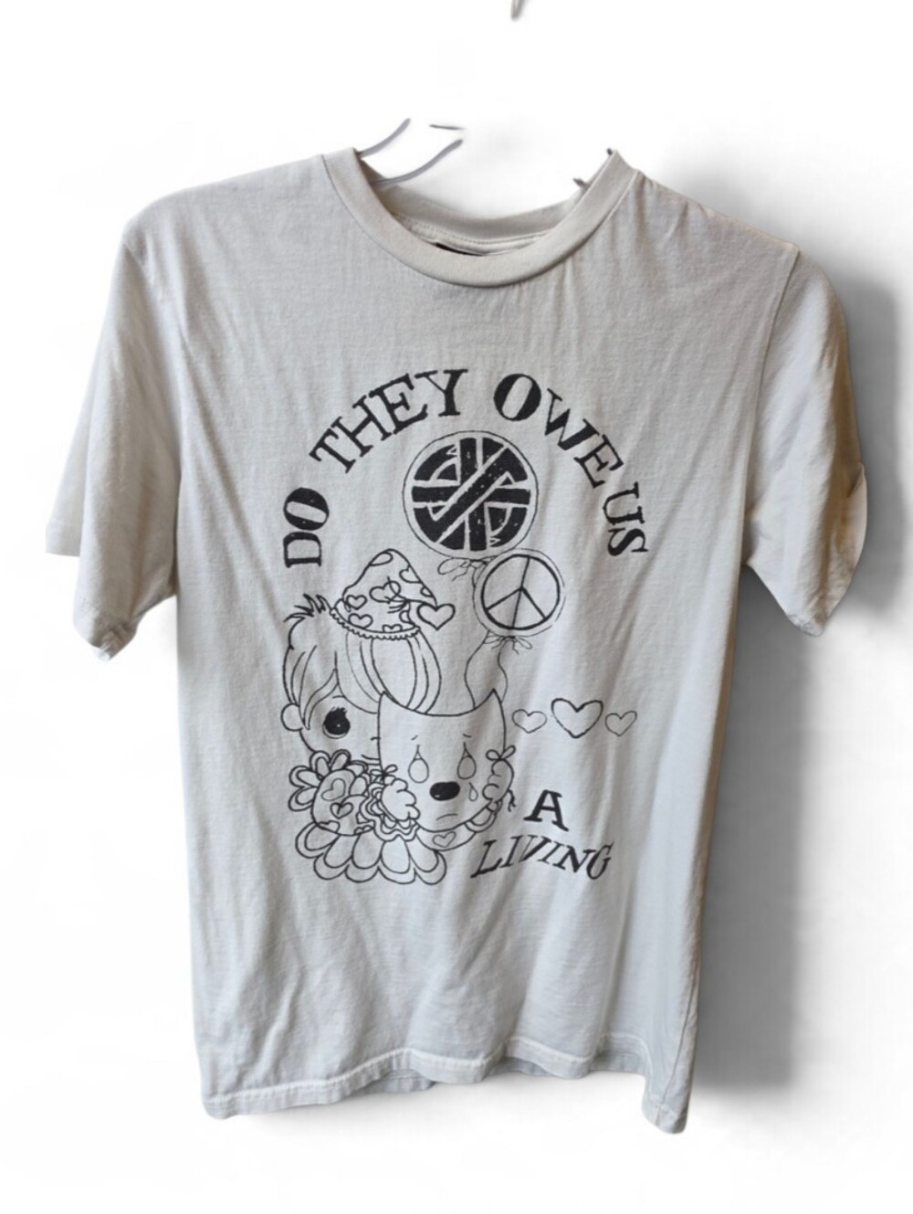 Crass + Precious Moments Feels So Good Band Shirt Size Small
